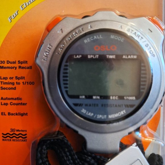 Robic 30 Lap Memory Stopwatch Silver 30 NIBP - Picture 2 of 5